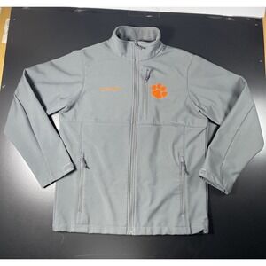 Columbia Clemson Tigers Jacket Men M Full Zip Soft Shell Windbreaker XM9239 NCAA